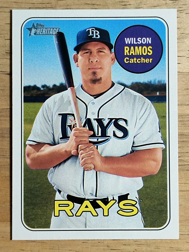 2018 Topps Heritage #228 Wilson Ramos