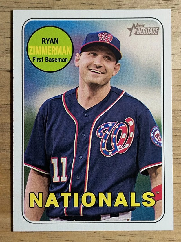 2018 Topps Heritage #230 Ryan Zimmerman