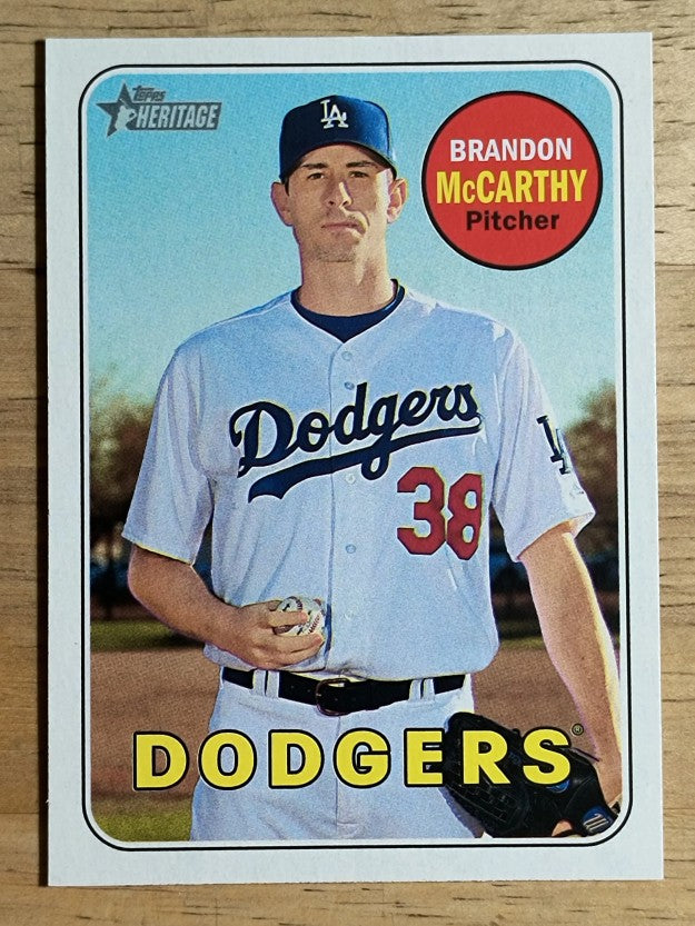 2018 Topps Heritage #259 Brandon McCarthy