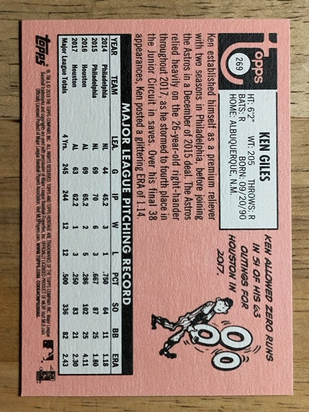2018 Topps Heritage #269 Ken Giles