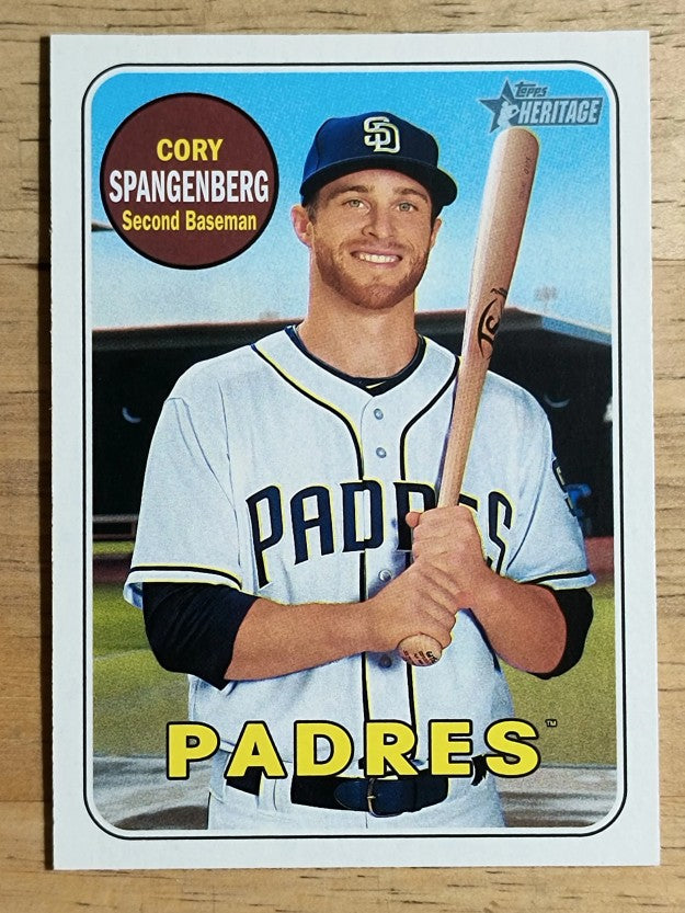 2018 Topps Heritage #281 Cory Spangenberg