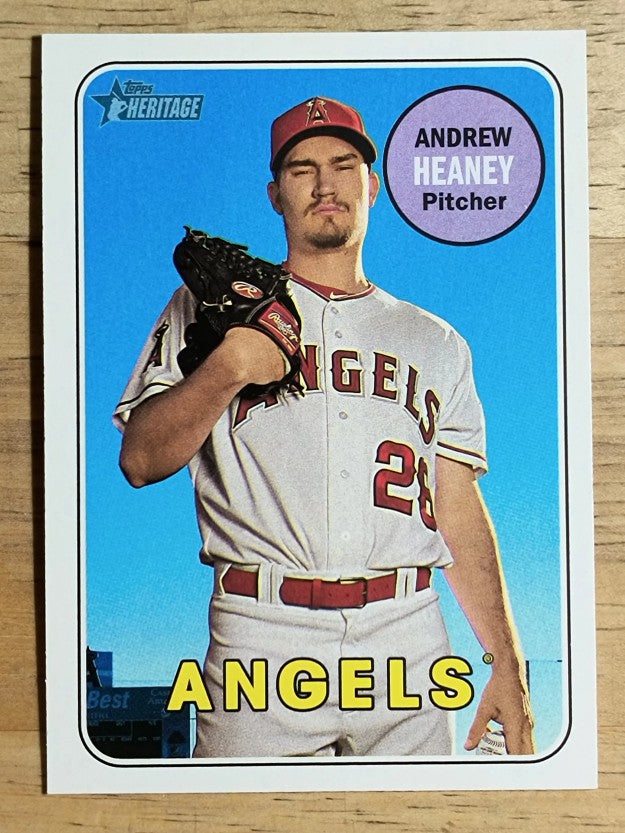 2018 Topps Heritage #299 Andrew Heaney