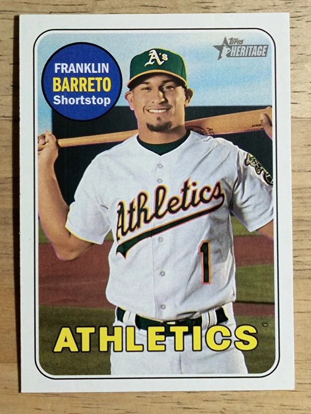 2018 Topps Heritage #332 Franklin Barreto