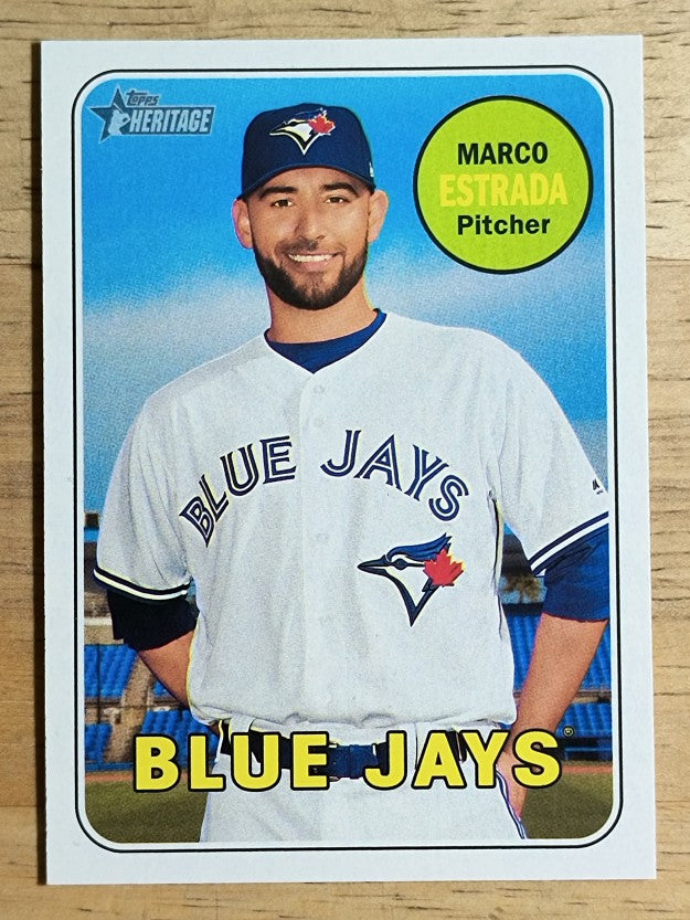2018 Topps Heritage #393 Marco Estrada