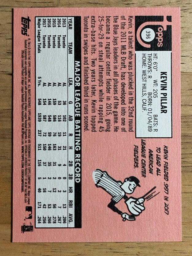 2018 Topps Heritage #396 Kevin Pillar