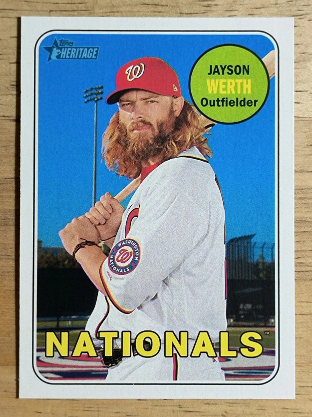 2018 Topps Heritage #448 Jayson Werth SP