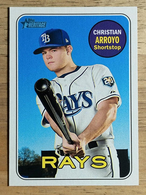 2018 Topps Heritage #450 Christian Arroyo SP