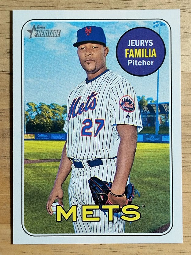 2018 Topps Heritage #494 Jeurys Familia SP
