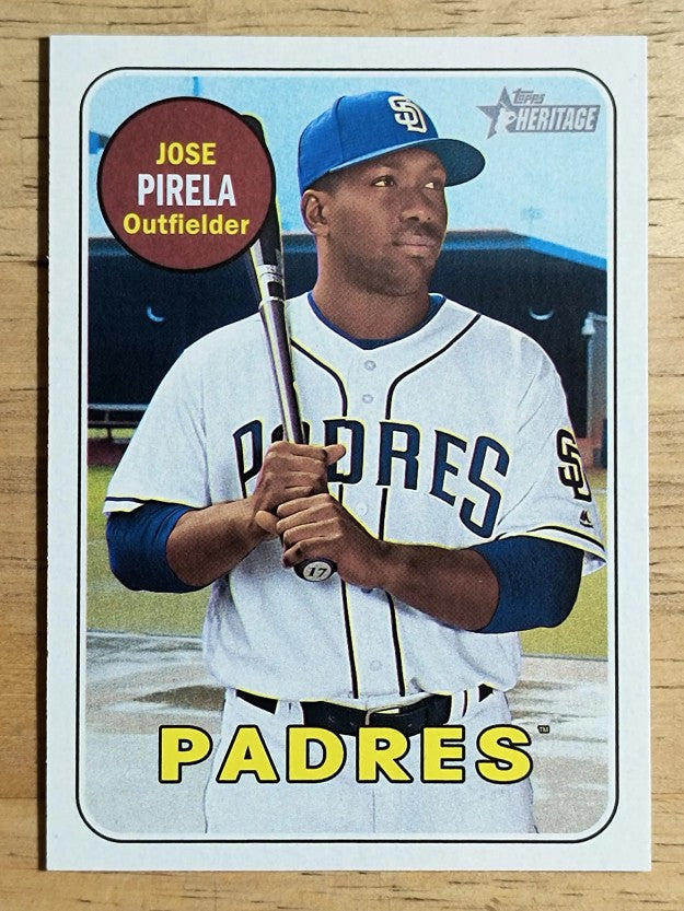 2018 Topps Heritage #500 Jose Pirela SP