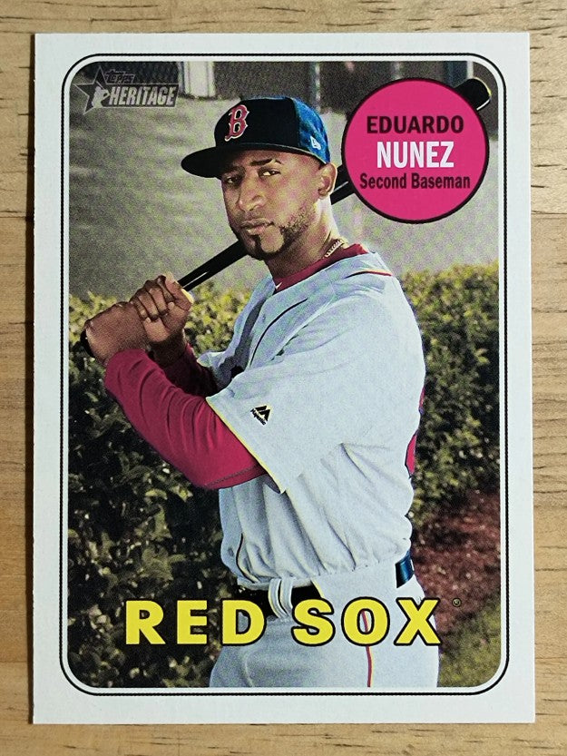 2018 Topps Heritage #519 Eduardo Nunez