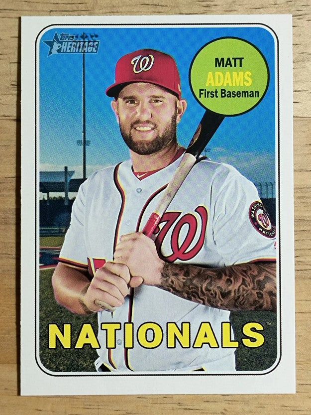 2018 Topps Heritage #537 Matt Adams