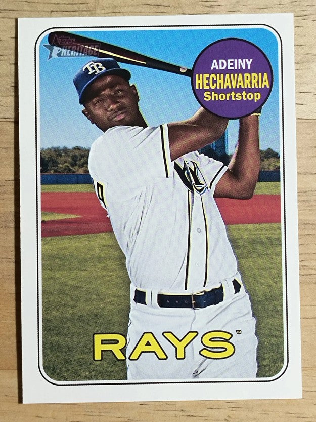 2018 Topps Heritage #552 Adeiny Hechavarria