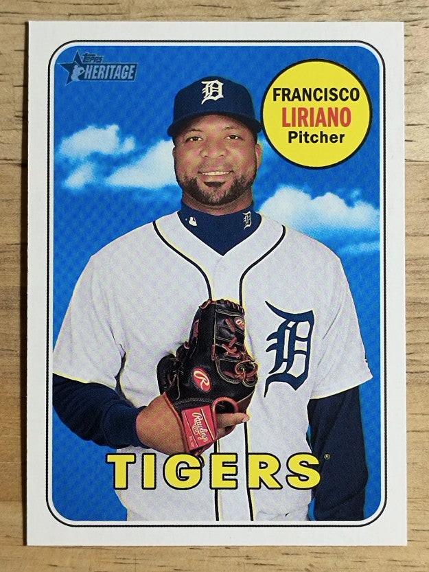 2018 Topps Heritage #583 Francisco Liriano