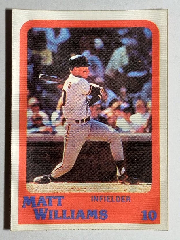 1987 Sportflics Rookies I #25 Matt Williams