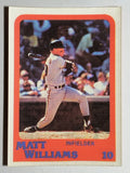 1987 Sportflics Rookies I #25 Matt Williams