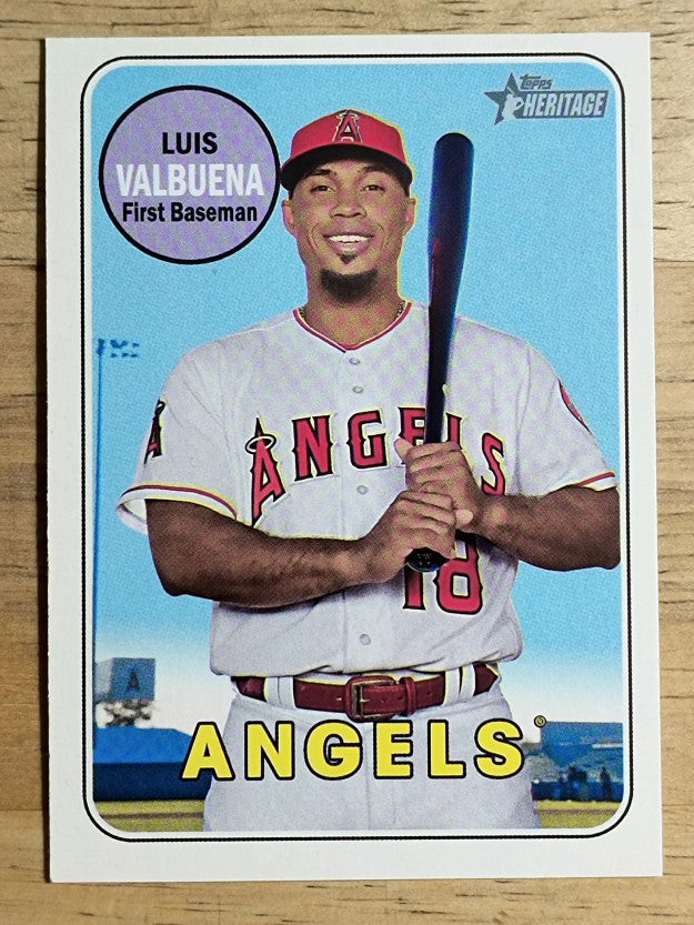 2018 Topps Heritage #597 Luis Valbuena
