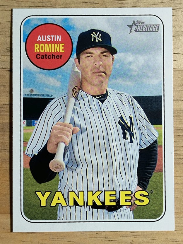2018 Topps Heritage #635 Austin Romine