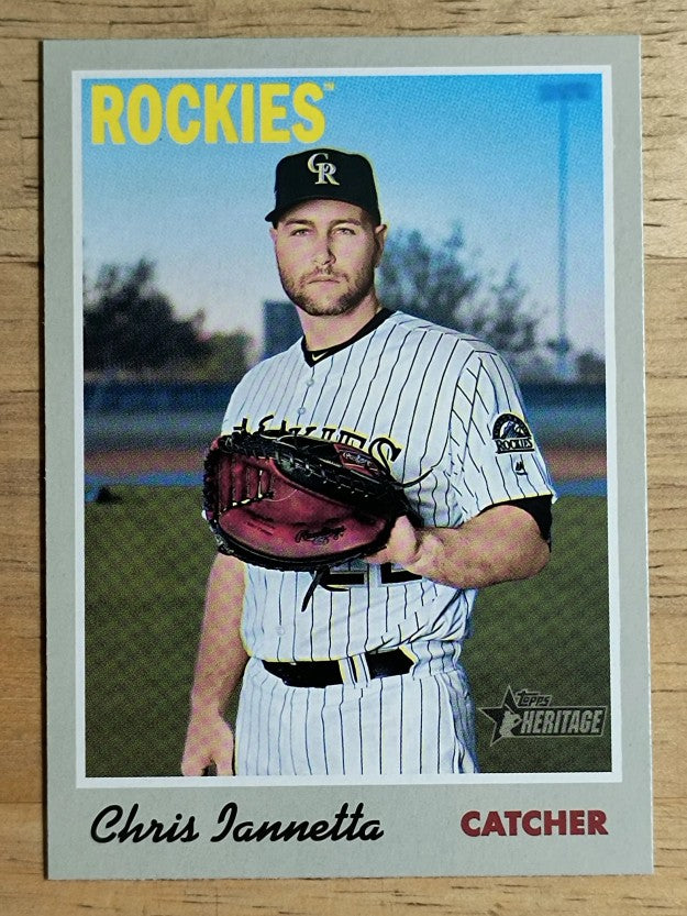 2019 Topps Heritage #85 Chris Iannetta
