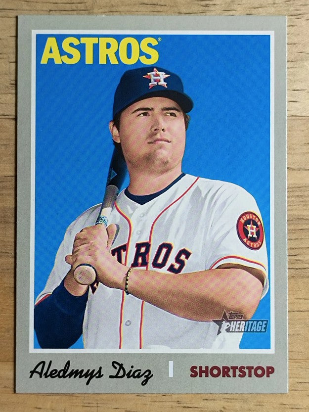 2019 Topps Heritage #164 Aledmys Diaz