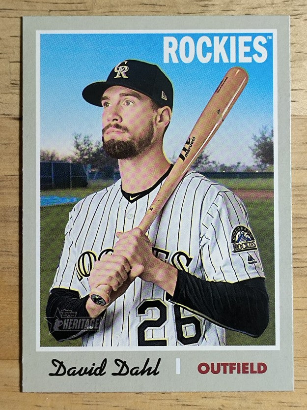 2019 Topps Heritage #256 David Dahl