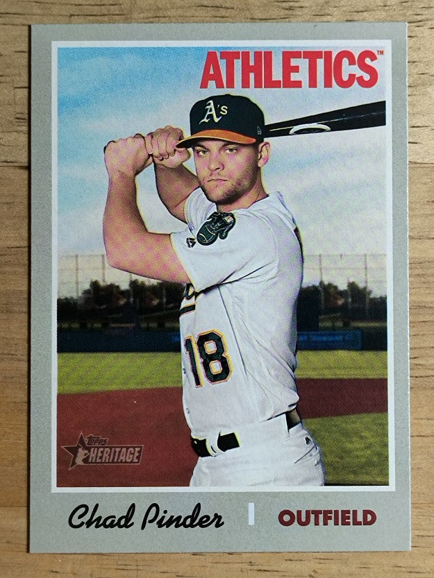 2019 Topps Heritage #259 Chad Pinder