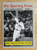 2019 Topps Heritage #305 Eduardo Nunez WS HL