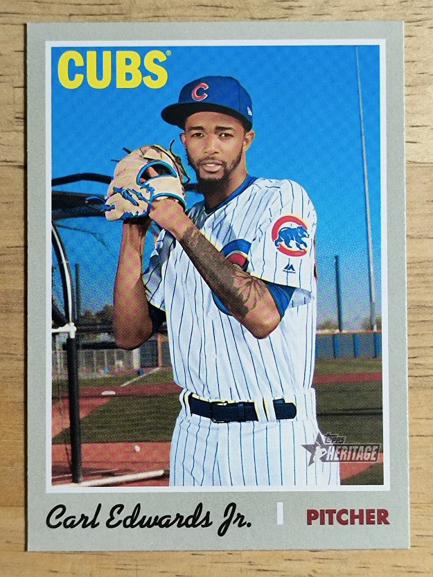 2019 Topps Heritage #318 Carl Edwards Jr.
