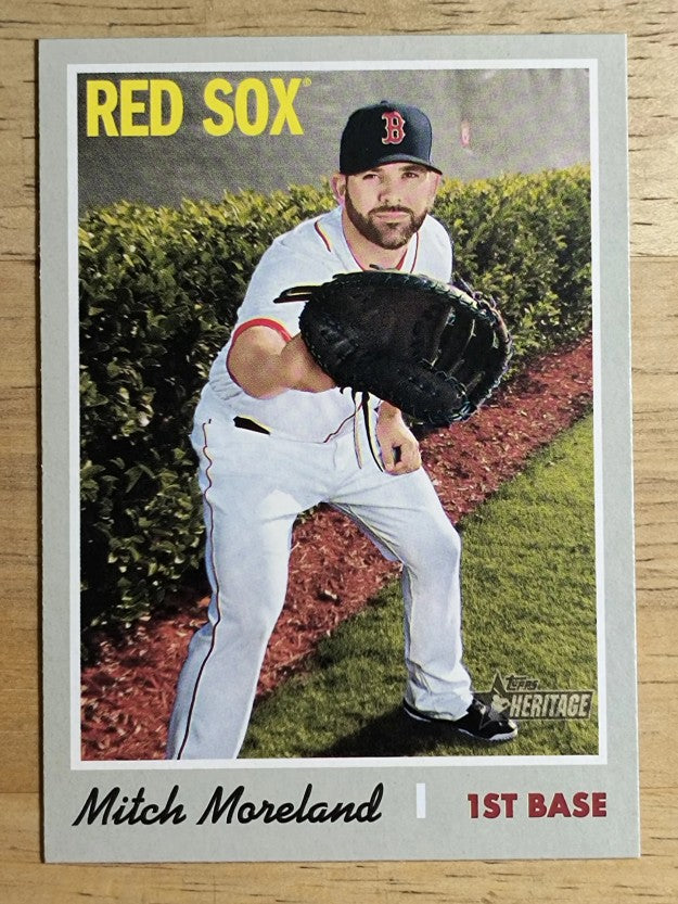 2019 Topps Heritage #385 Mitch Moreland