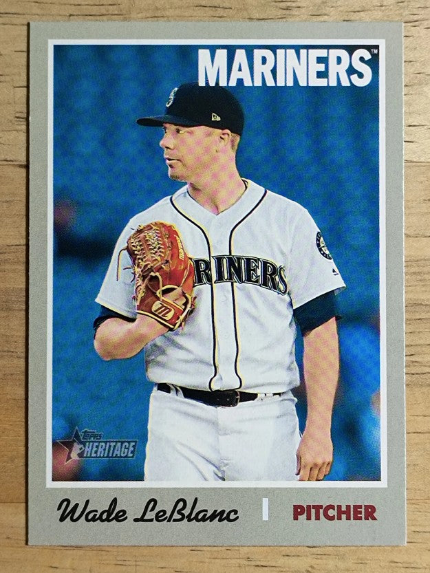 2019 Topps Heritage #393 Wade LeBlanc