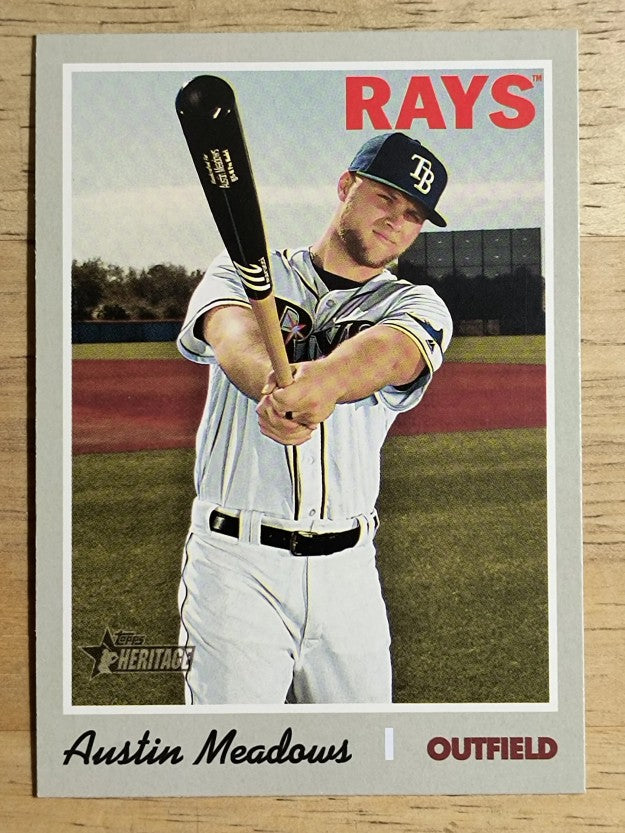 2019 Topps Heritage #537 Austin Meadows