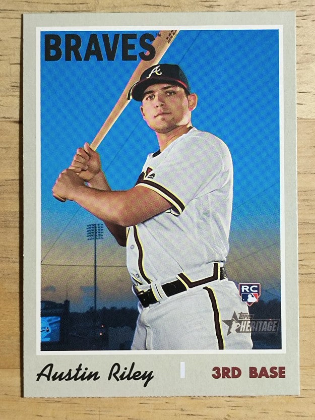 2019 Topps Heritage #614 Austin Riley RC