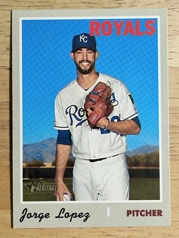2019 Topps Heritage #616 Jorge Lopez