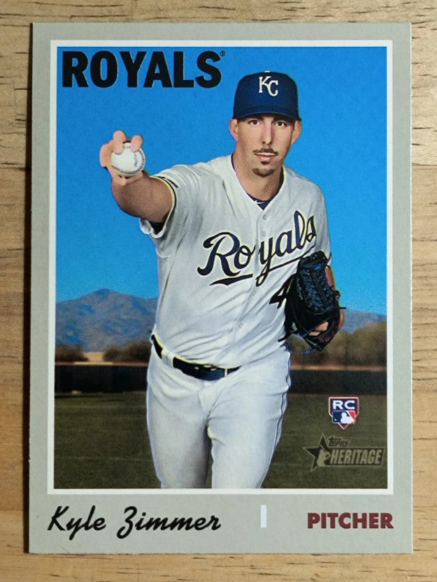 2019 Topps Heritage #653 Kyle Zimmer RC