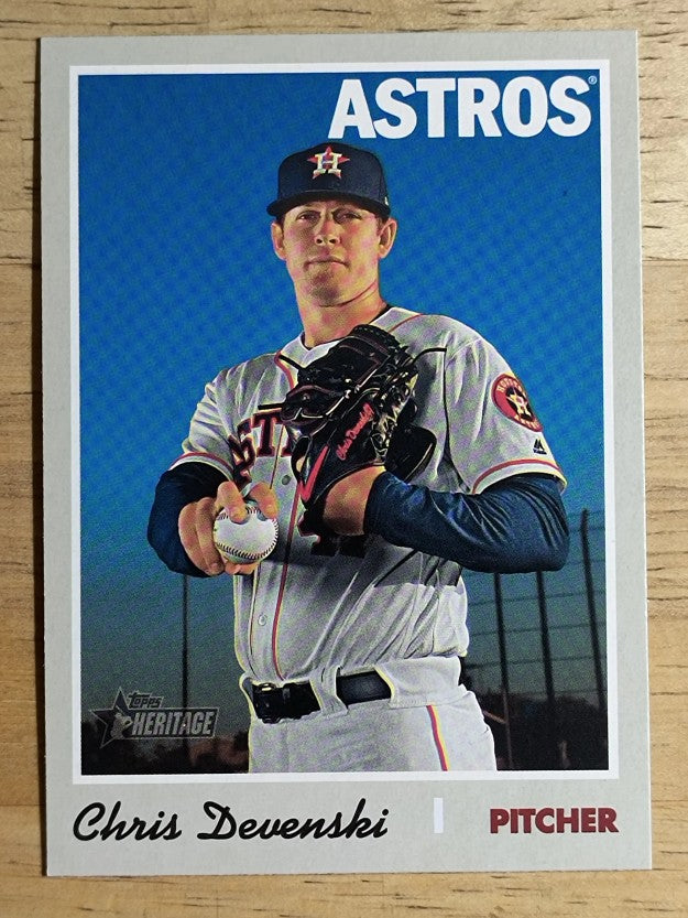 2019 Topps Heritage #713 Chris Devenski SP