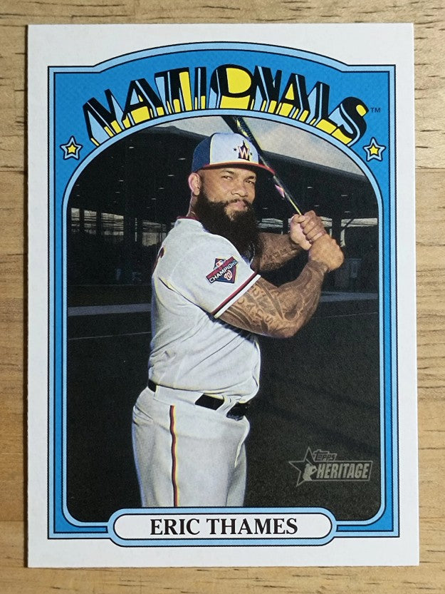 2021 Topps Heritage #359 Eric Thames