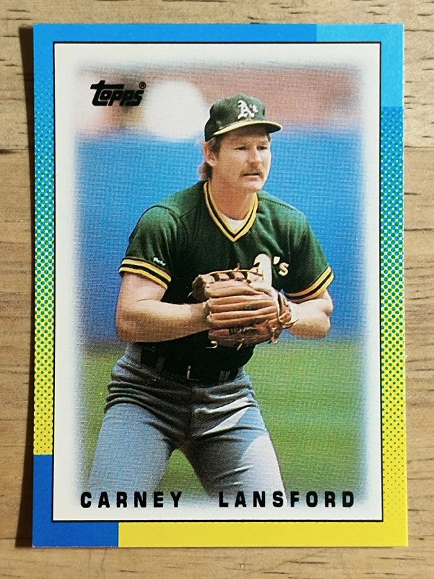 1990 Topps Mini Leaders #29 Carney Lansford