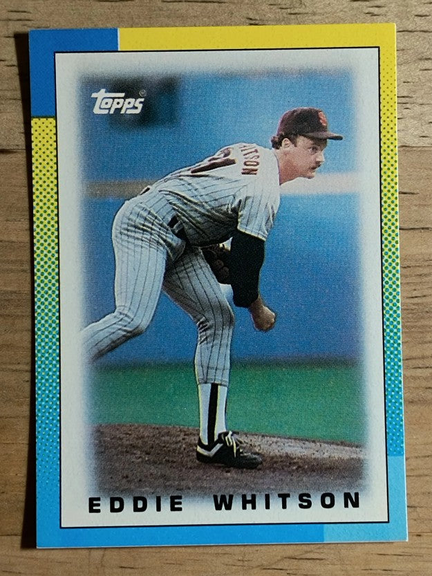 1990 Topps Mini Leaders #82 Eddie Whitson