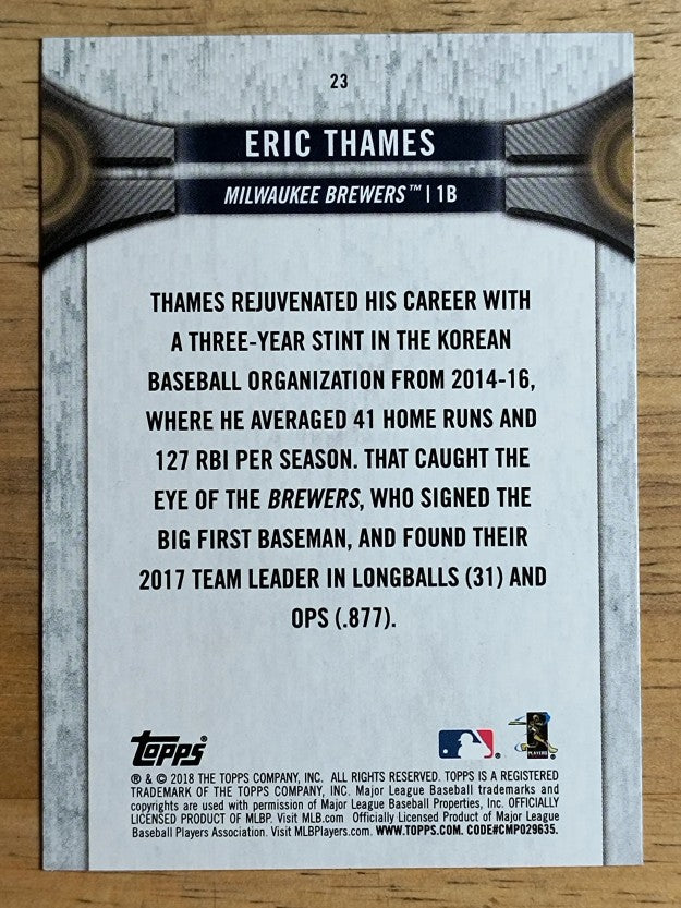 2018 Topps National Baseball Card Day #23 Eric Thames