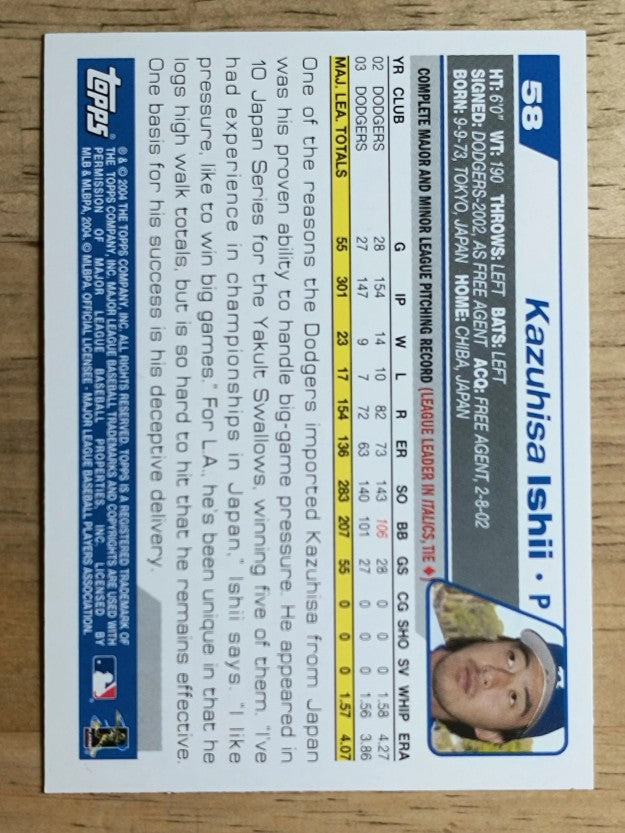 2004 Topps Opening Day #58 Kazuhisa Ishii