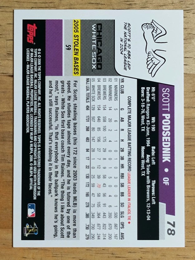 2006 Topps Opening Day #78 Scott Podsednik
