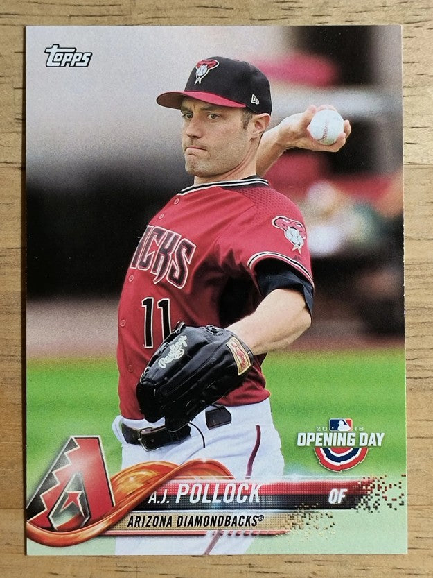 2018 Topps Opening Day #8 A.J. Pollock