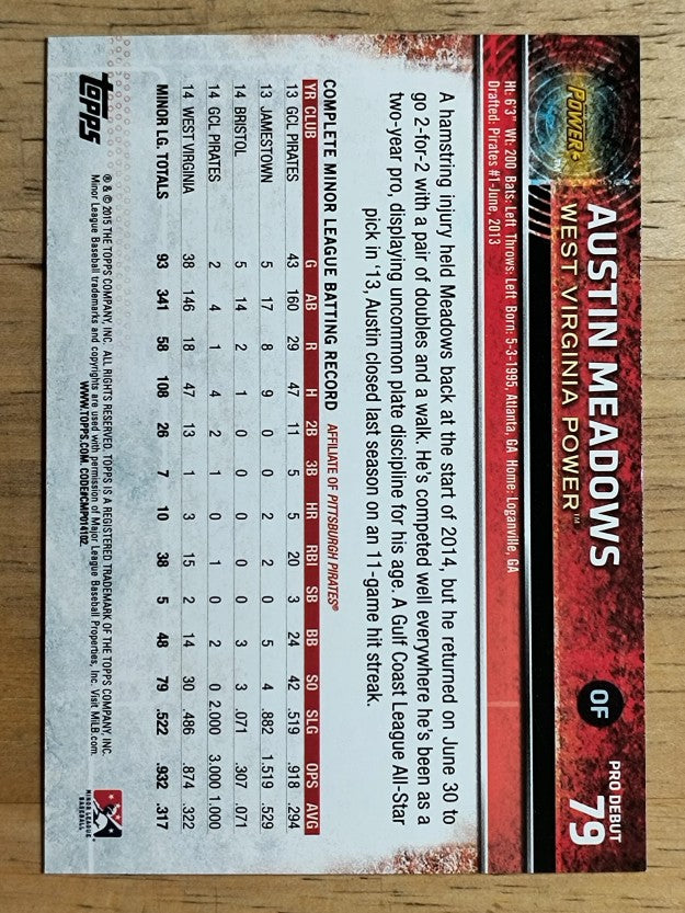 2015 Topps Pro Debut #79 Austin Meadows