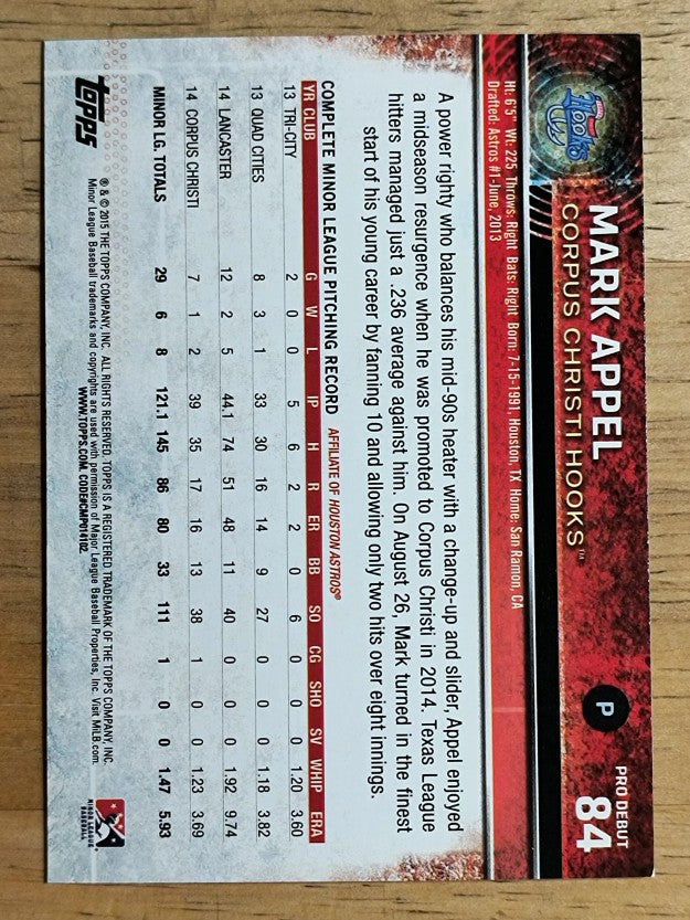 2015 Topps Pro Debut #84 Mark Appel