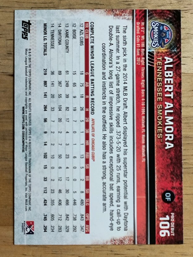 2015 Topps Pro Debut #106 Albert Almora