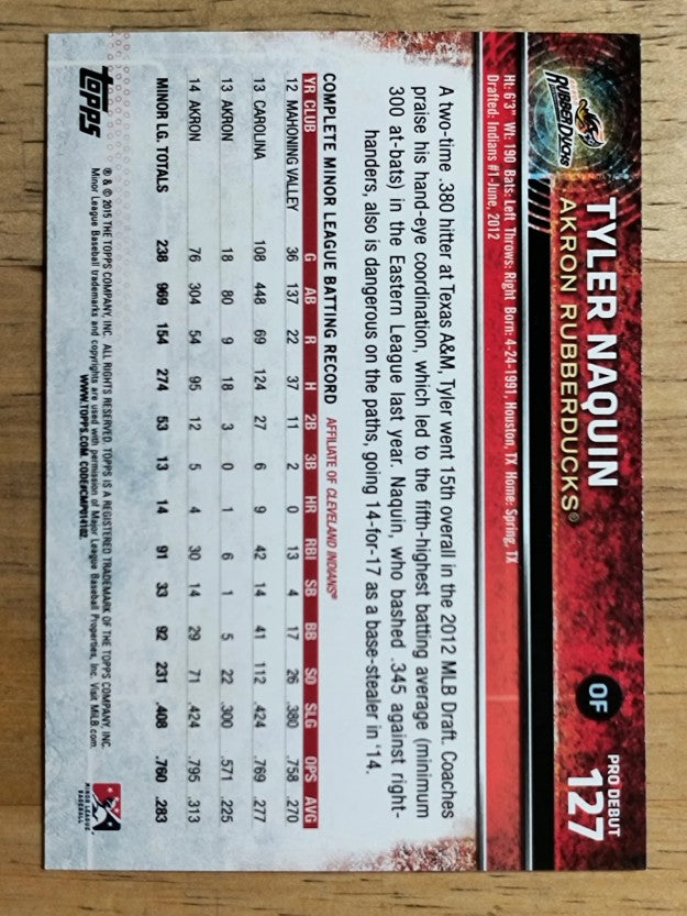 2015 Topps Pro Debut #127 Tyler Naquin