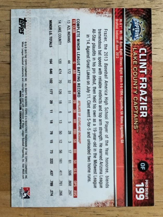 2015 Topps Pro Debut #199 Clint Frazier