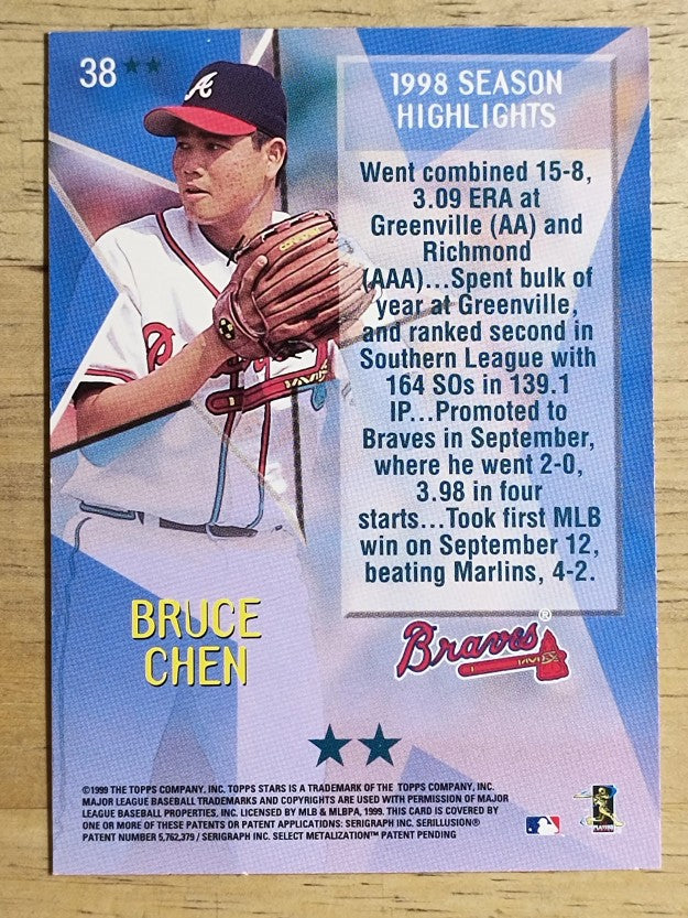 1999 Topps Stars Two Star #38 Bruce Chen