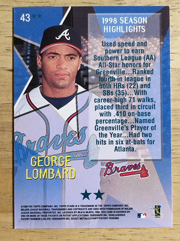 1999 Topps Stars Two Star #43 George Lombard