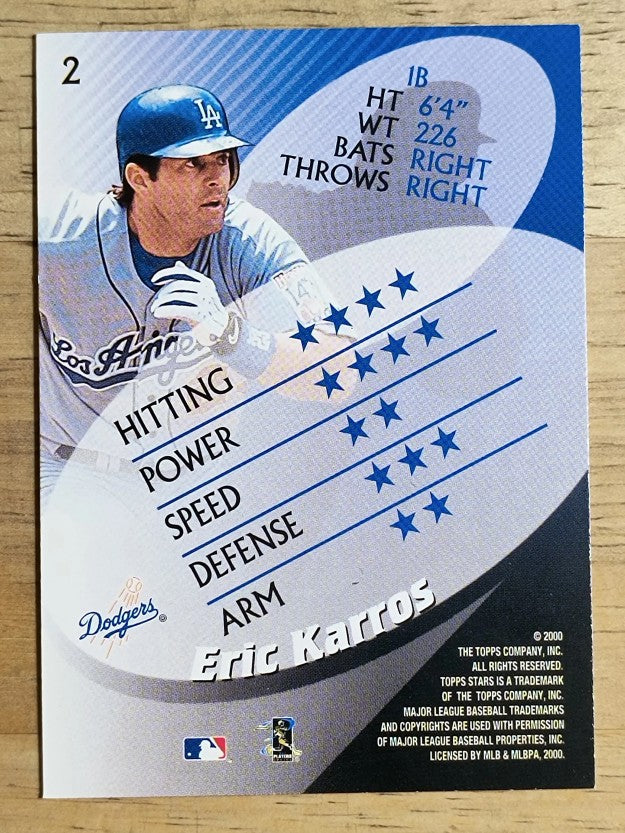 2000 Topps Stars #2 Eric Karros