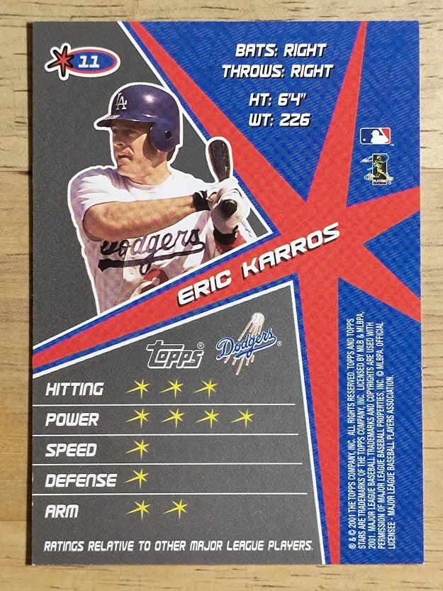 2001 Topps Stars #11 Eric Karros